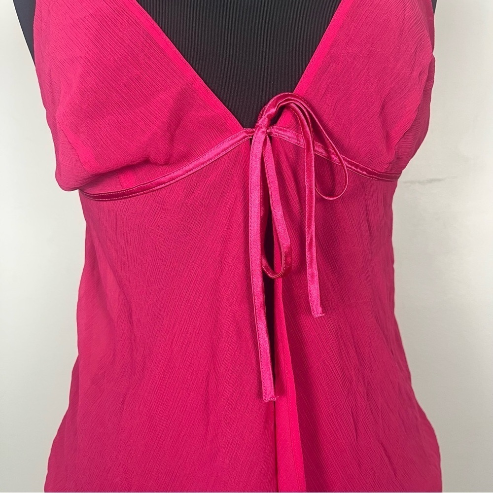 Y2K hot pink sheer two piece nightie set by Cabernet size x-large - Picture 2 of 8